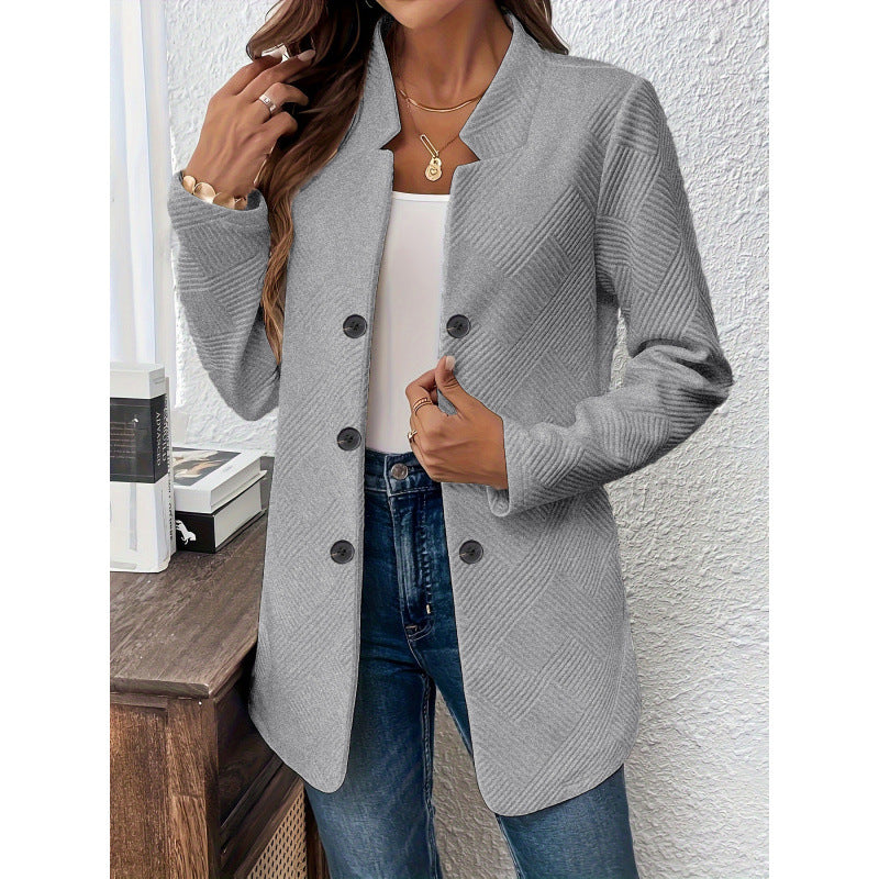 Blazer classique pour femmes avec un design structuré et des détails de bouton modernes Chic und Stil