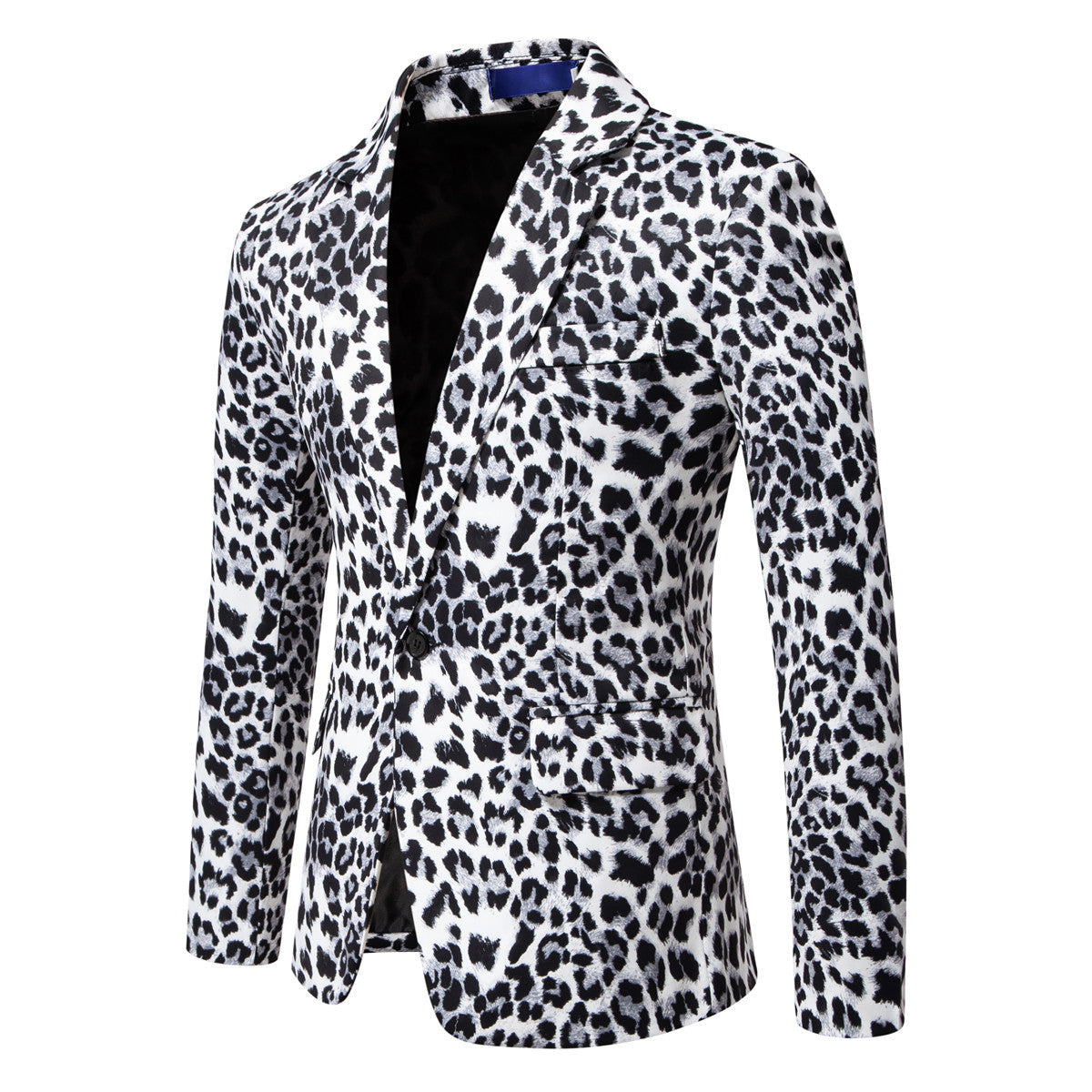 Blazer de costume élégant pour homme avec un motif léopard frappant Chic und Stil