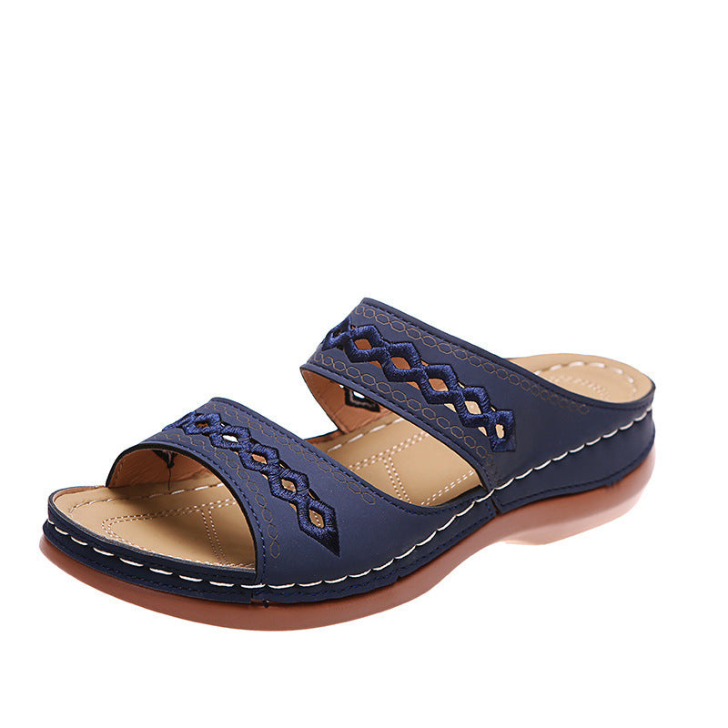 Sandales à enfiler décoratives Chic und Stil pour femmes