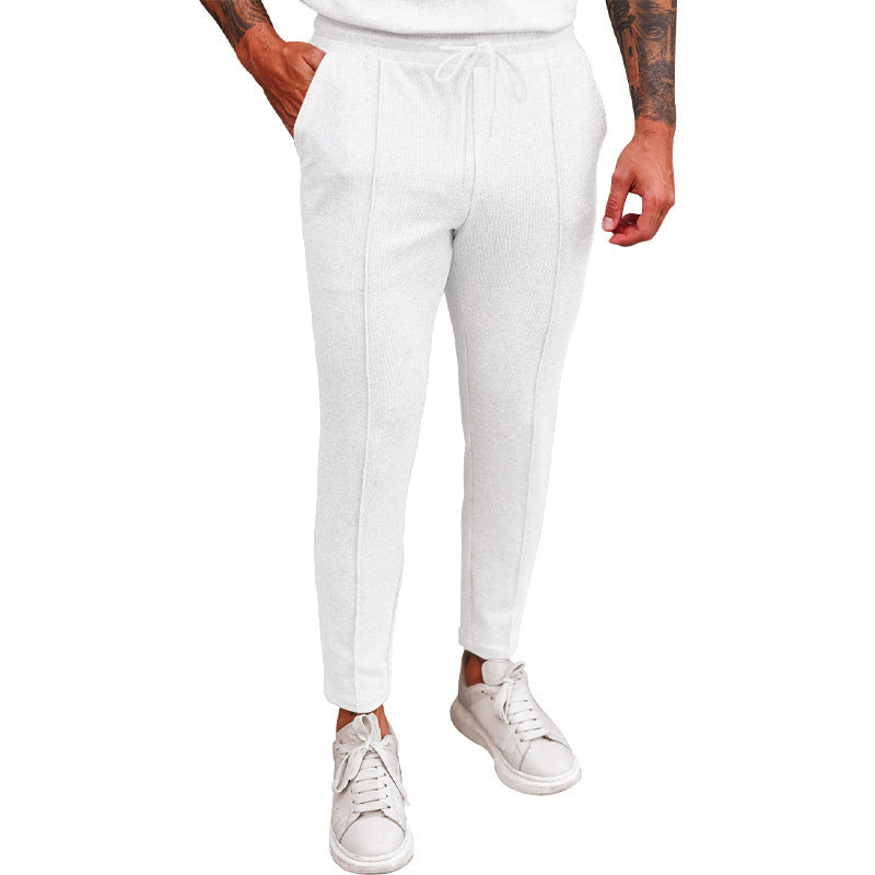 Pantalon de jogging sportif pour hommes avec taille élastique et poches zippées Chic und Stil