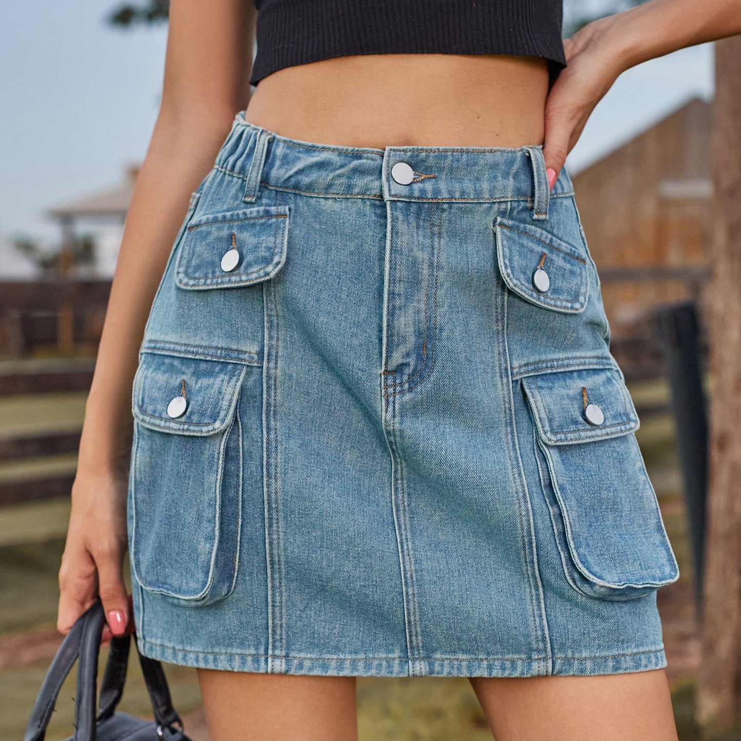 Women's utility skirt with practical pockets and modern cut Chic und Stil