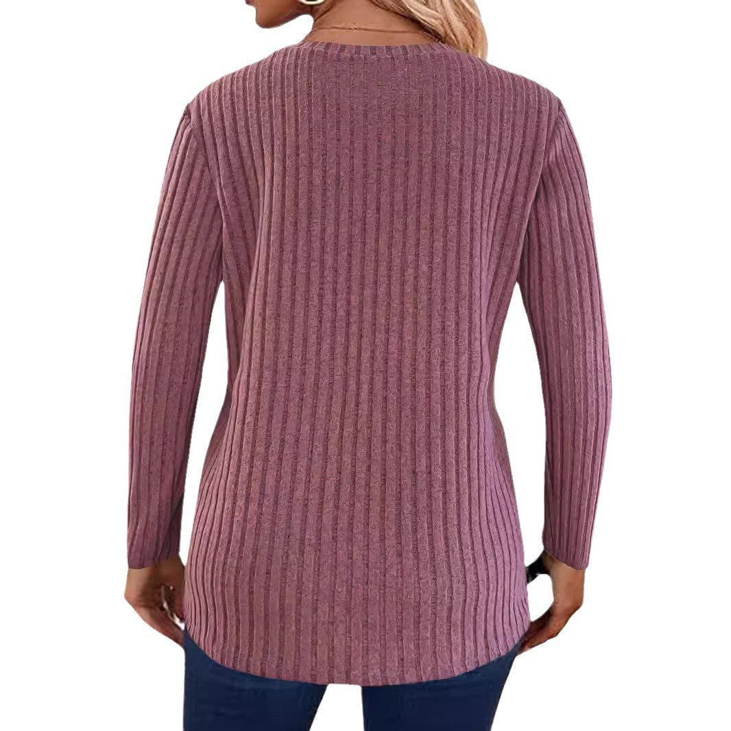 Pull en tricot pour femmes avec détails en boutons Chic und Stil