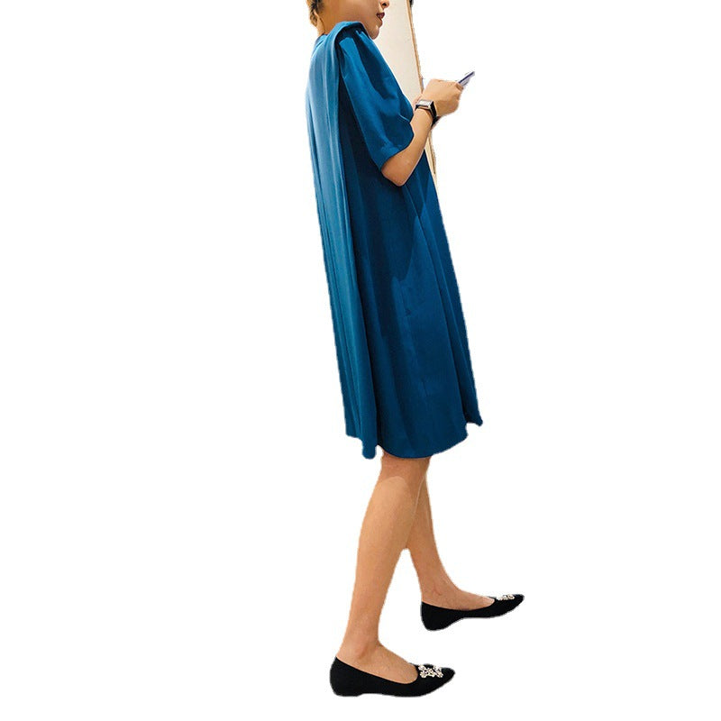 Robe midi élégante pour femmes avec manches statement Chic und Stil