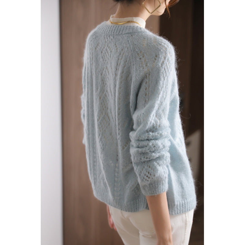 Cardigan en tricot texturé pour femmes avec coupe oversize Chic und Stil