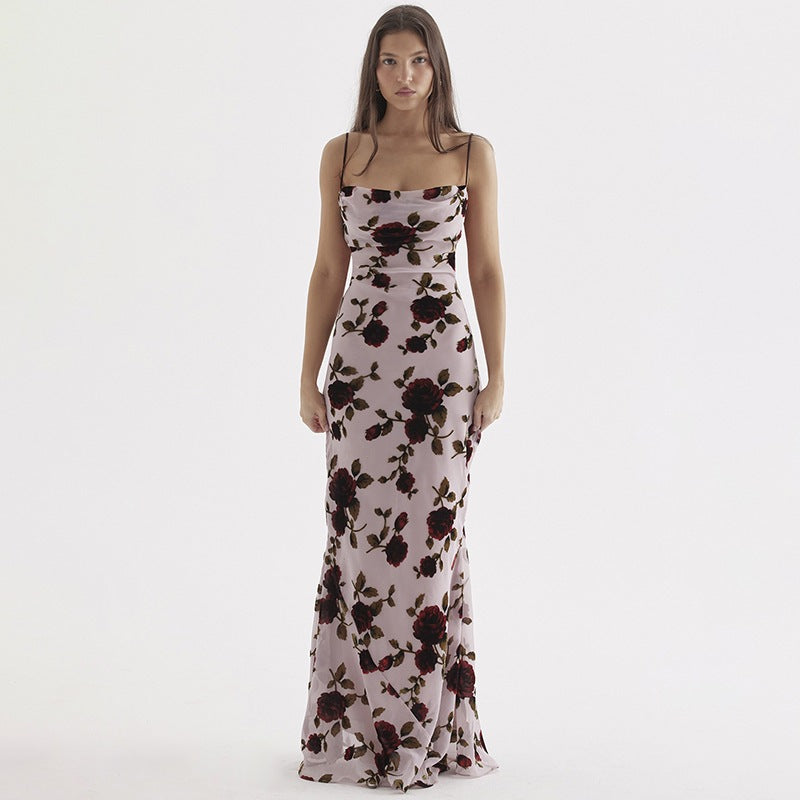 Chic and Stylish Floral Pattern Maxi Dress for Women