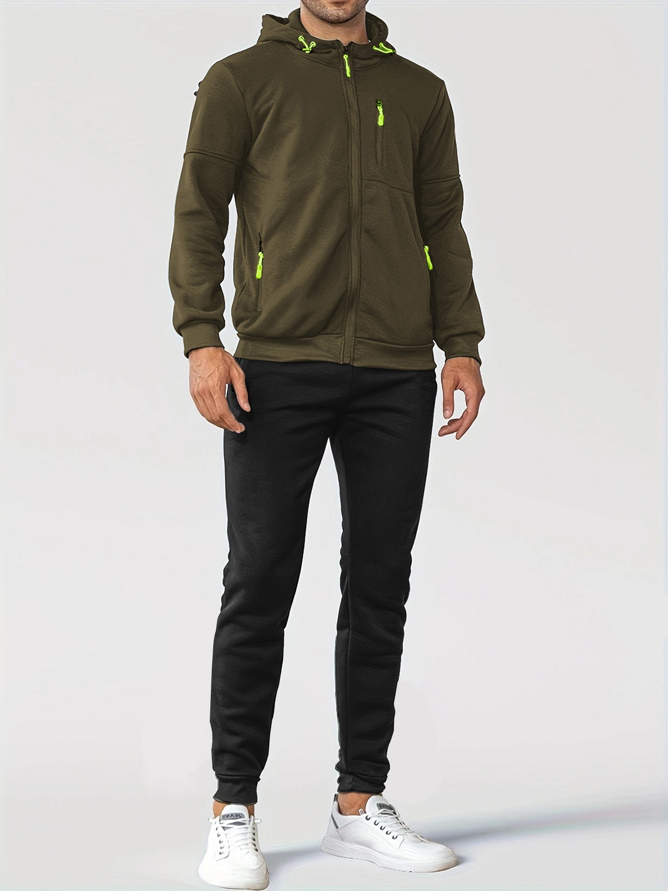 Veste en polaire sportive pour hommes avec poches zippées pratiques Chic und Stil