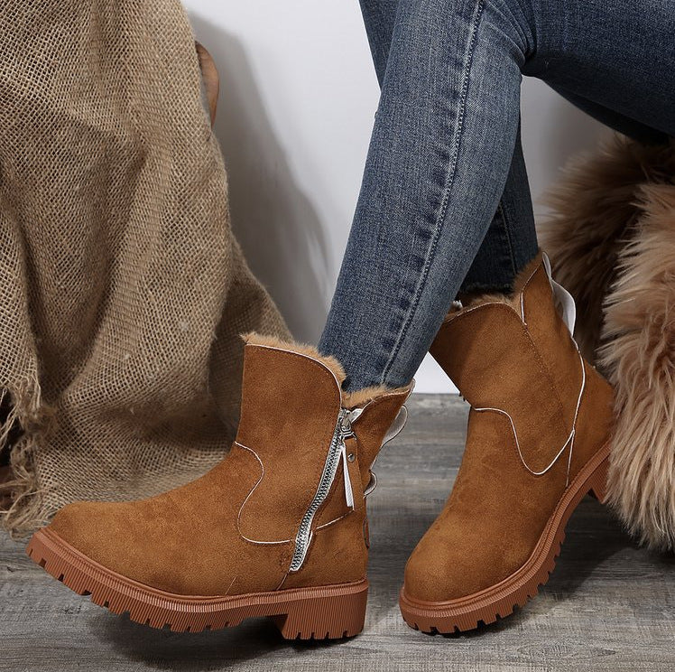 Bottes d'hiver tendance pour femmes avec doublure douce et profil robuste Chic und Stil