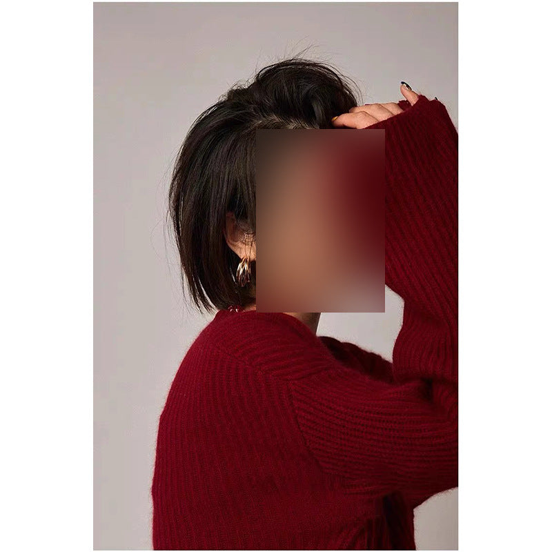 Pull à col roulé en tricot épais Chic und Stil pour femme