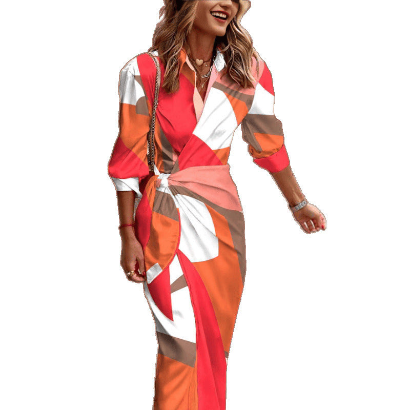 Femme Robe Enveloppante Élégante Chic und Stil