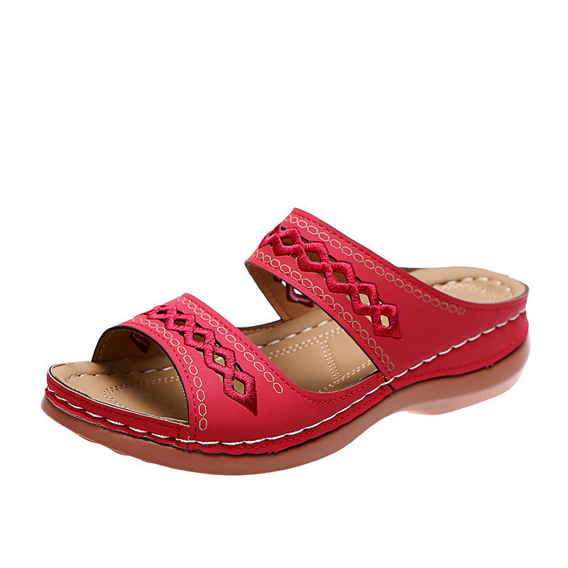 Sandales à enfiler décoratives Chic und Stil pour femmes
