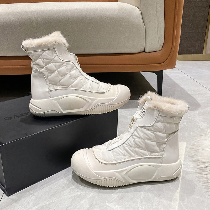Bottes d'hiver isolées pour femmes avec doublure chaude confortable Chic und Stil