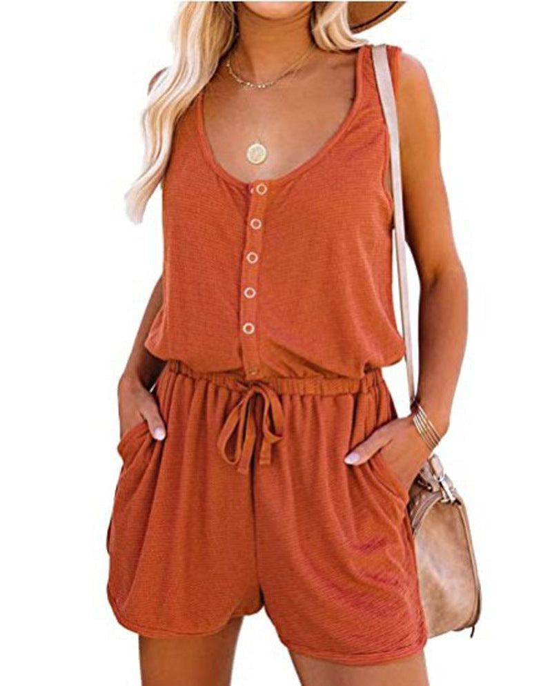 Combinaison pour femmes avec décolleté à boutons et poches pratiques Chic und Stil