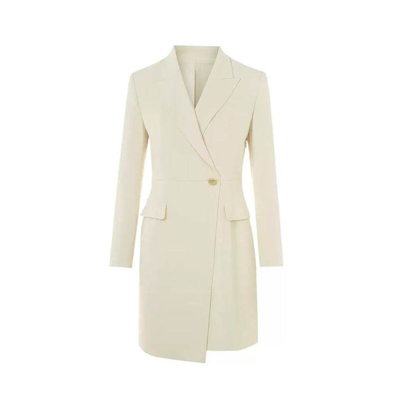 Robe blazer ajustée pour femmes avec détails de boutons dorés Chic und Stil