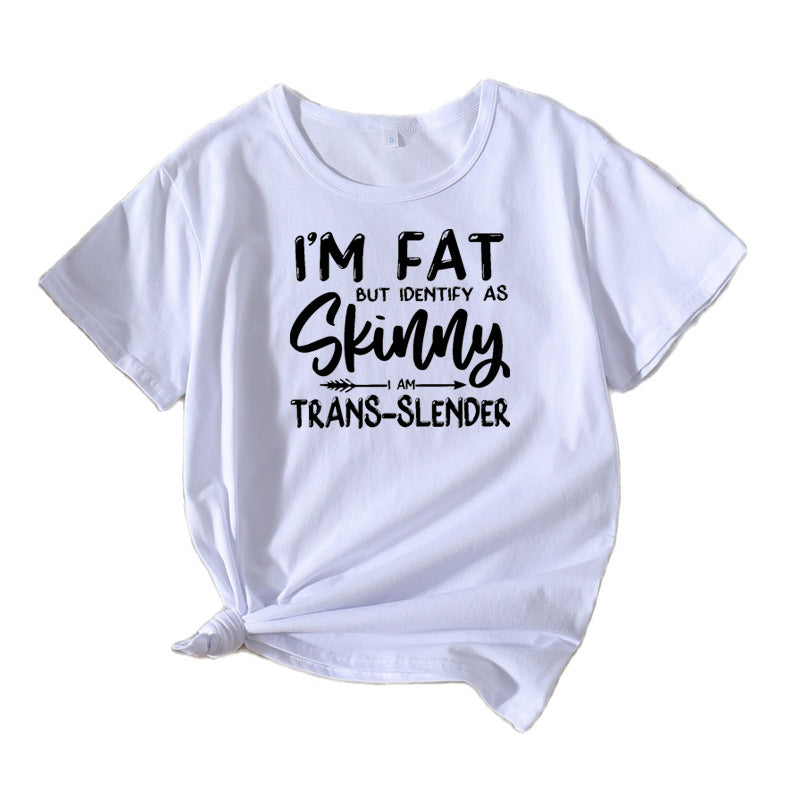 T-shirt graphique humoristique de loisirs pour femmes Chic und Stil 1751262371