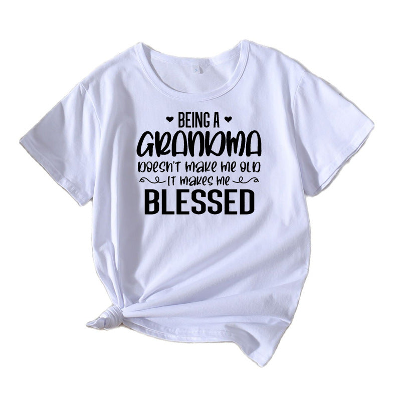 T-shirt graphique décontracté pour femmes Chic und Stil 1751262433