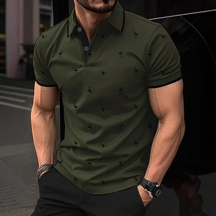 Chemise polo pour homme à manches courtes et motif Chic und Stil