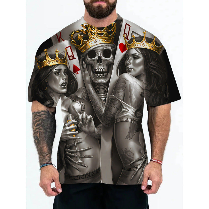 T-shirt à manches courtes Galaxy Print pour homme Chic und Stil
