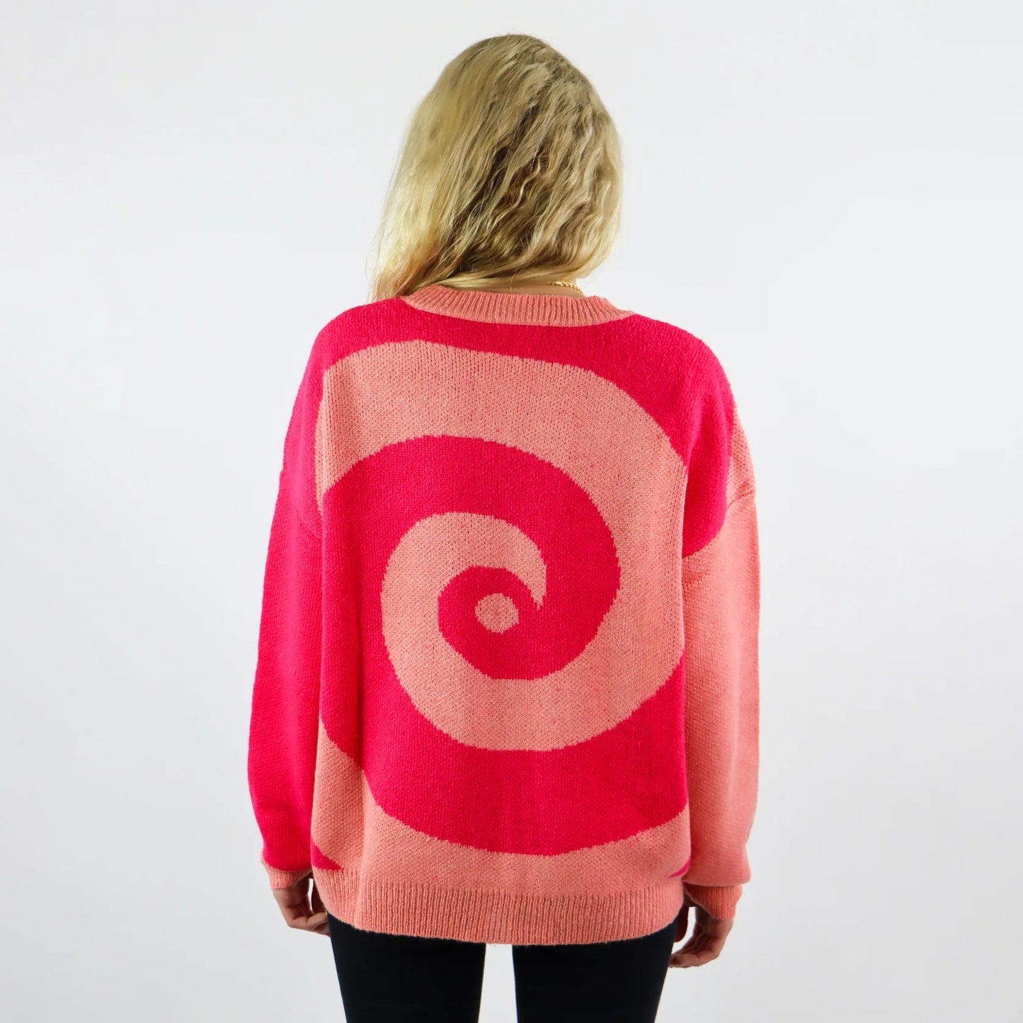 Pull douillet pour femmes avec motif en spirale Chic und Stil