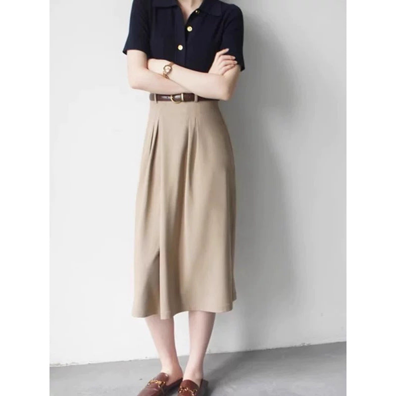Haut à boutons à manches courtes pour femmes Chic und Stil