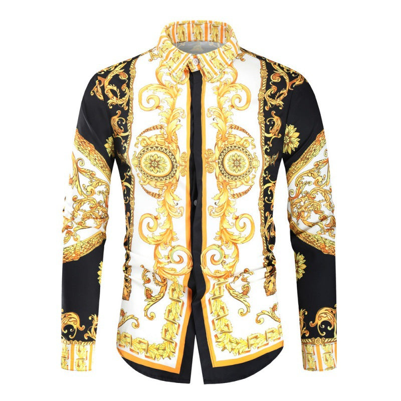 Chemise de luxe pour hommes avec un impressionnant motif baroque Chic und Stil