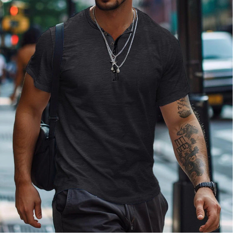 Chemise polo en fine maille décontractée pour hommes Chic und Stil