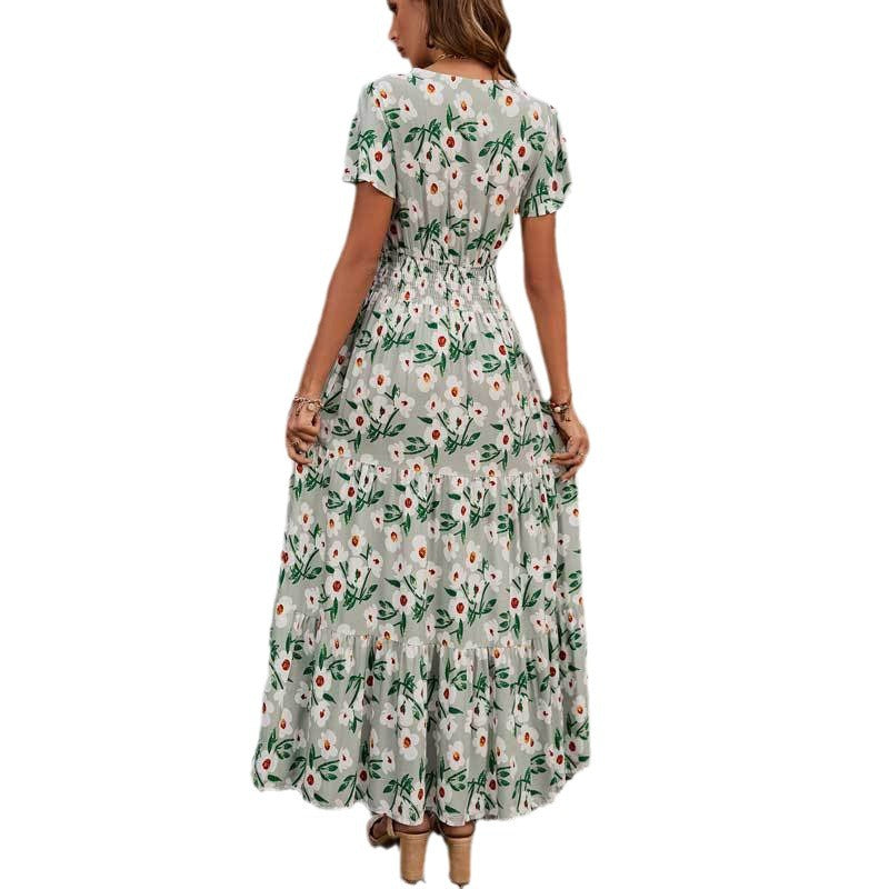 Robe maxi boho à volants pour femmes Chic und Stil 1751507307