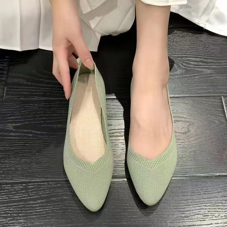 Dames Ballerines en dentelle tricot respirante Chic und Stil