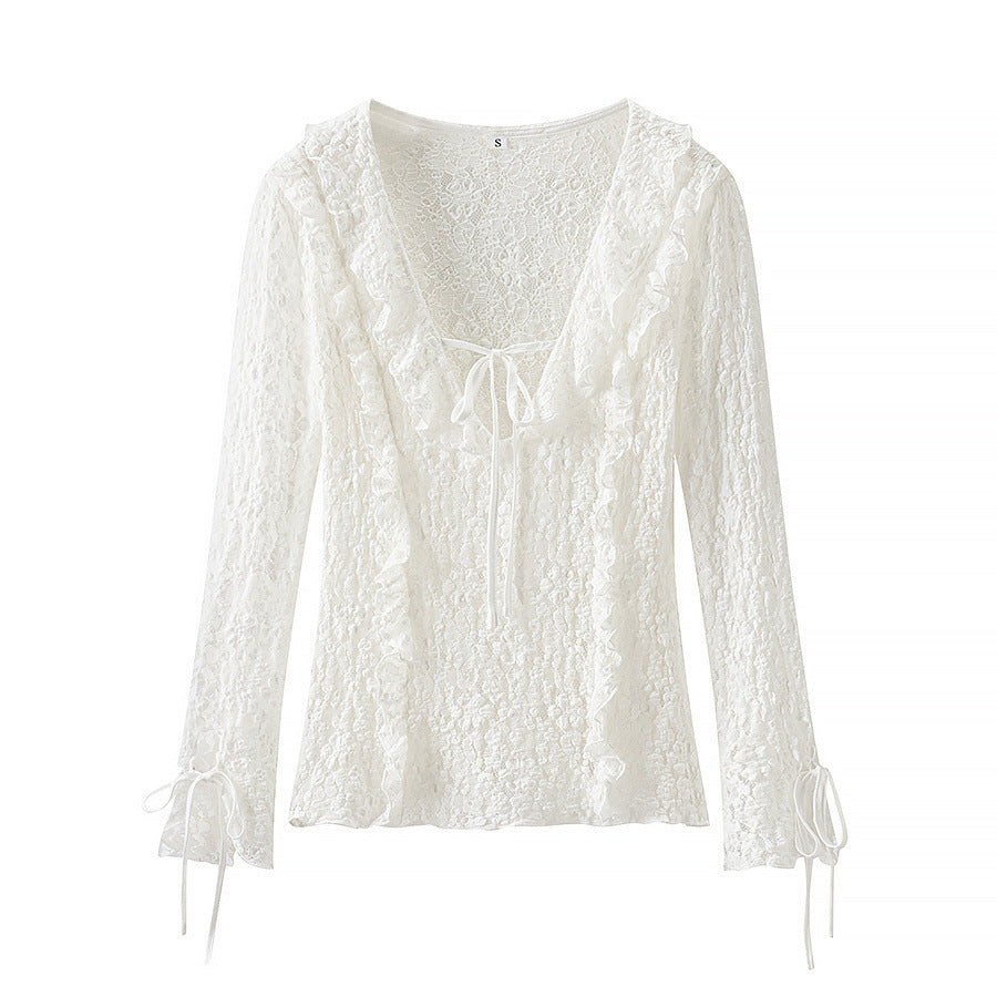 Chemisier femme avec embellissement en dentelle Chic und Stil