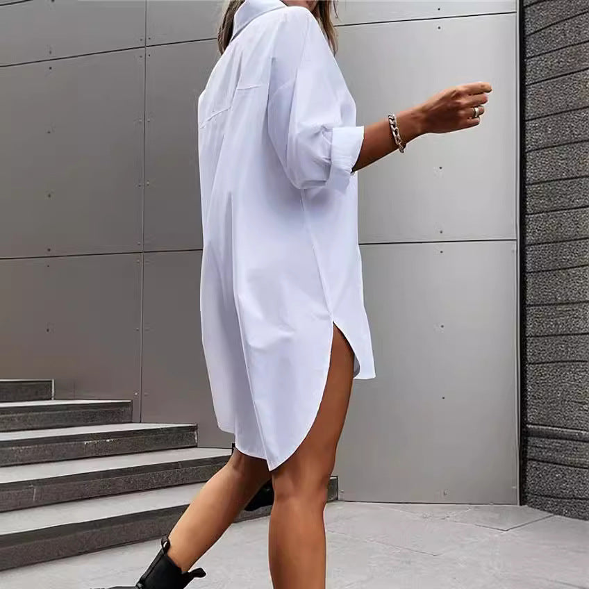 Robe chemise surdimensionnée pour femmes Chic und Stil