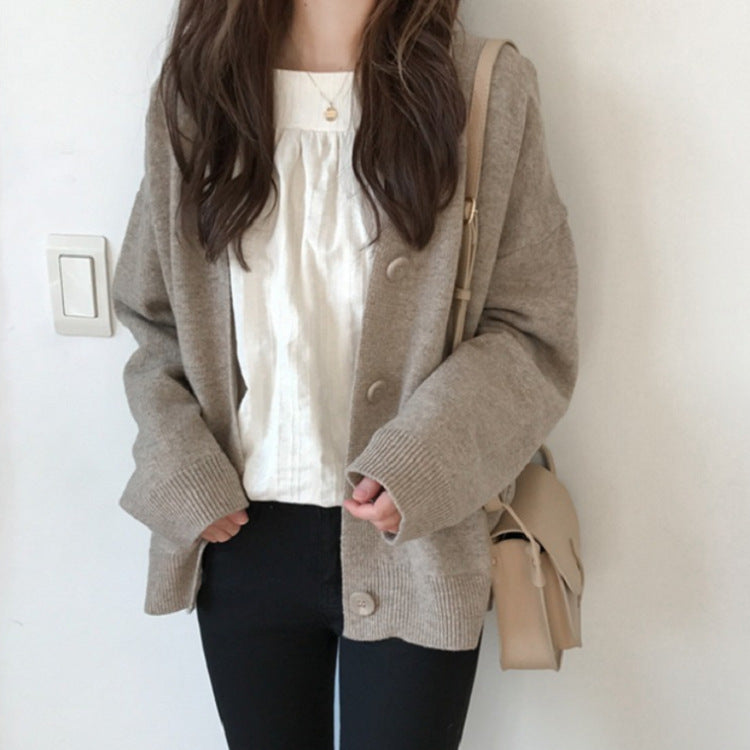 Cardigan à motifs pour femmes avec détails de boutons Chic und Stil