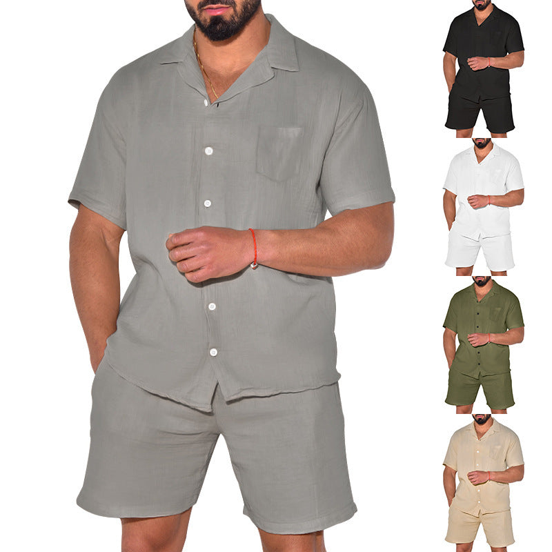Homme ensemble de chemise à manches courtes et de shorts Chic und Stil