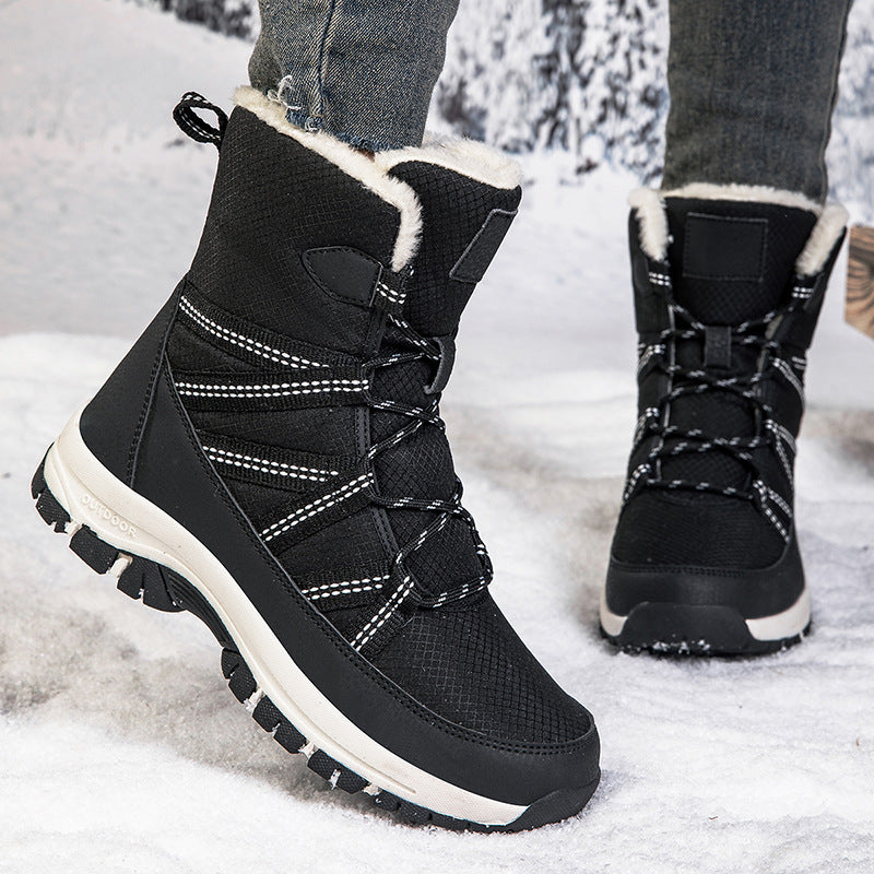 Bottes d'hiver isolées pour femmes avec semelle antidérapante et matériau supérieur respirant Chic und Stil