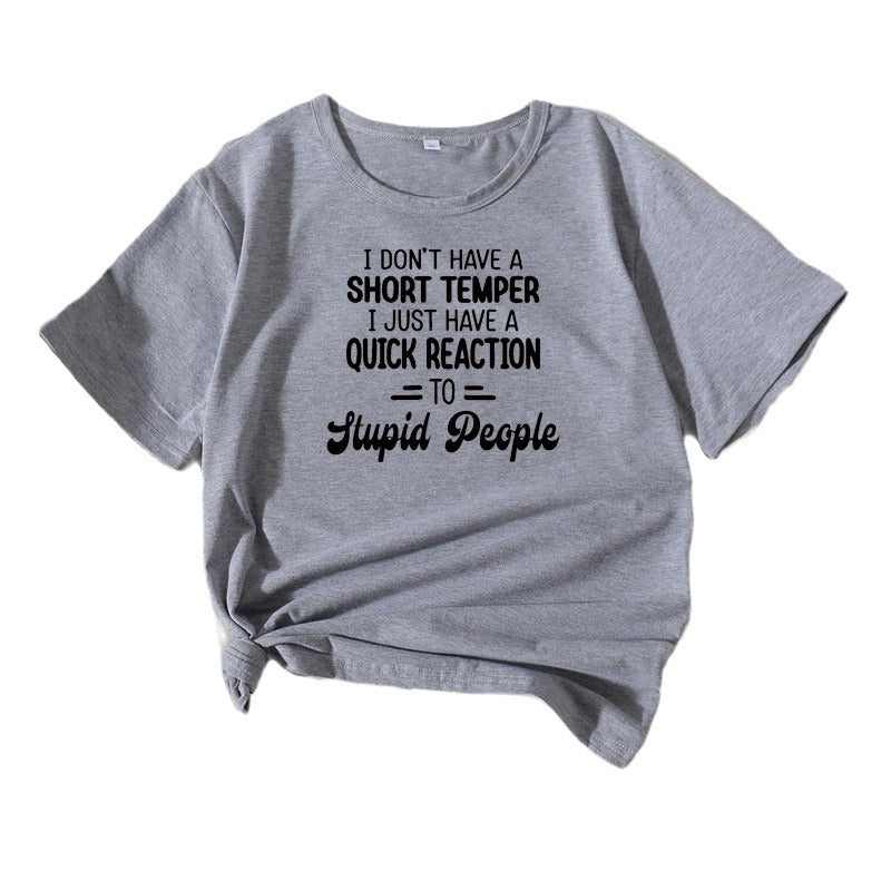 T-shirt drôle citation femmes Chic und Stil