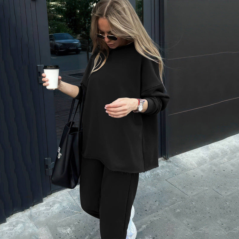 Chic Sweatshirt and Jogging Pants Set for Women