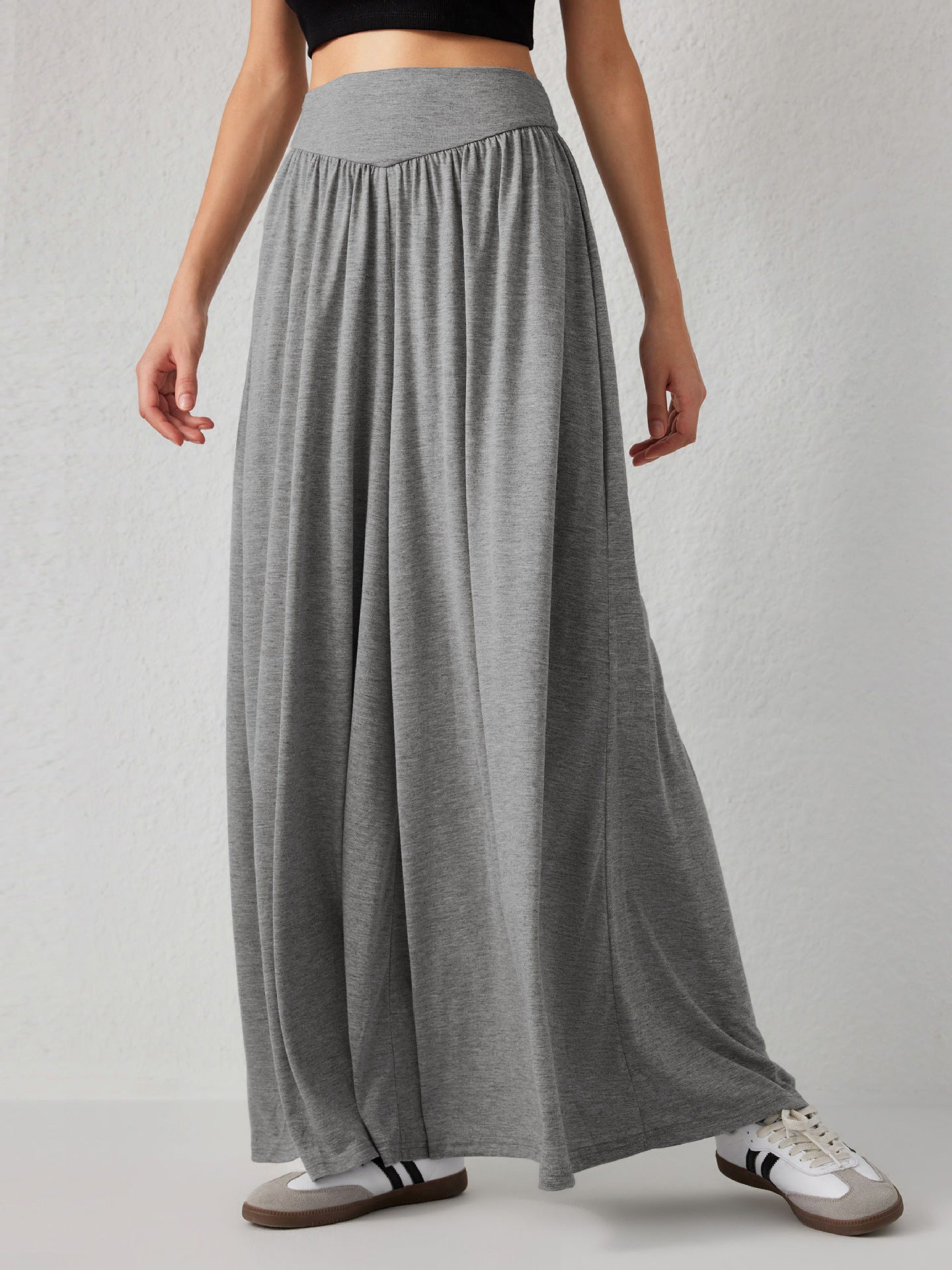 Jupe maxi aérienne pour femmes avec coupe ample et taille élastique Chic und Stil