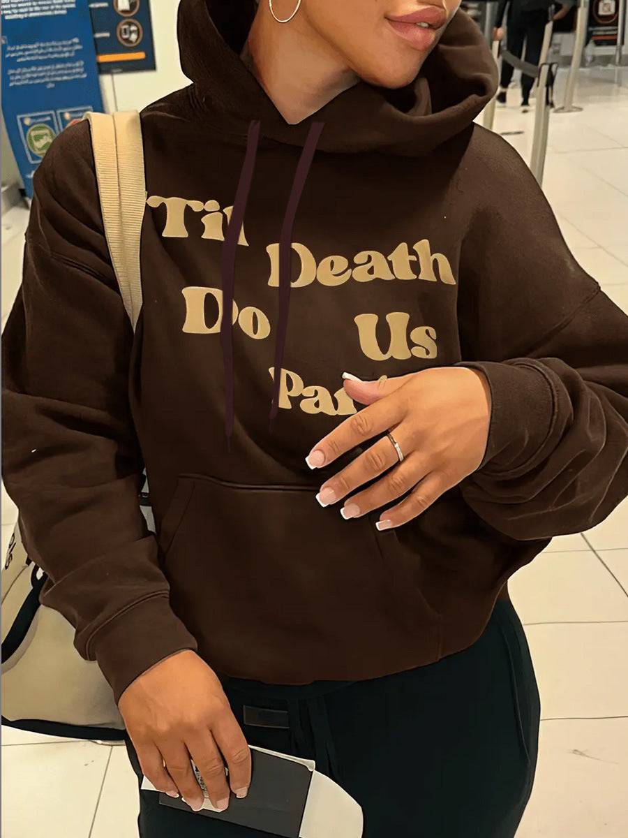 Dame Hoodie avec motif de squelette unique et graphique de cœur Chic und Stil