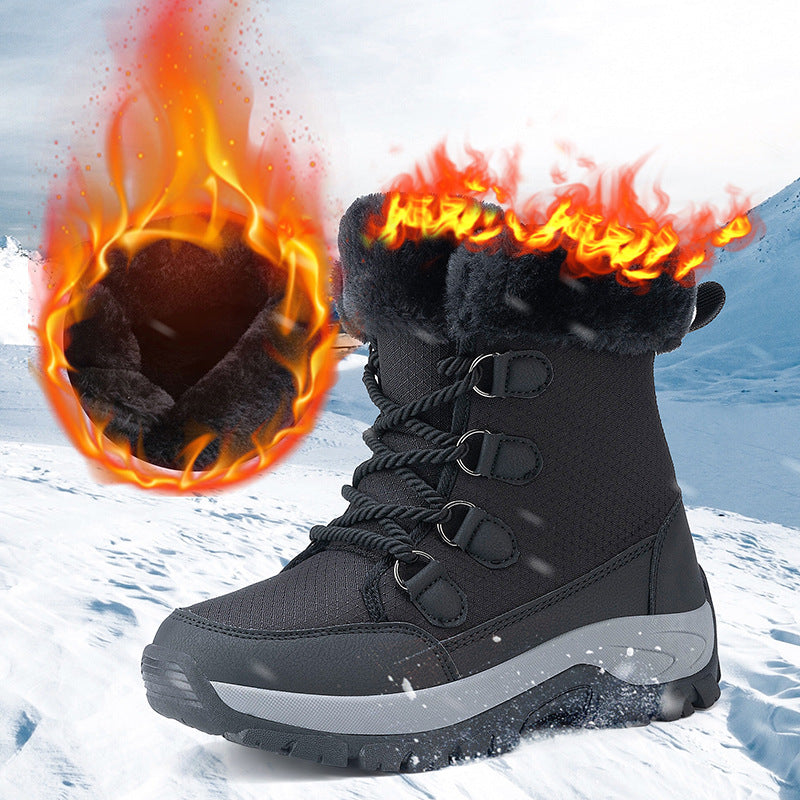 Bottes d'hiver isolées pour femmes avec doublure chaude Chic und Stil