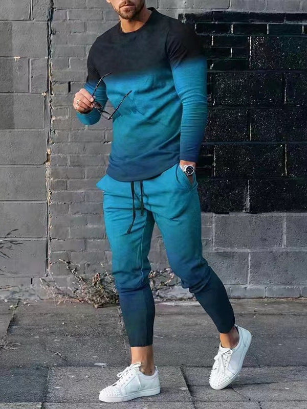 Hommes ensemble de loisirs moderne avec dégradé de couleurs impressionnant Chic und Stil