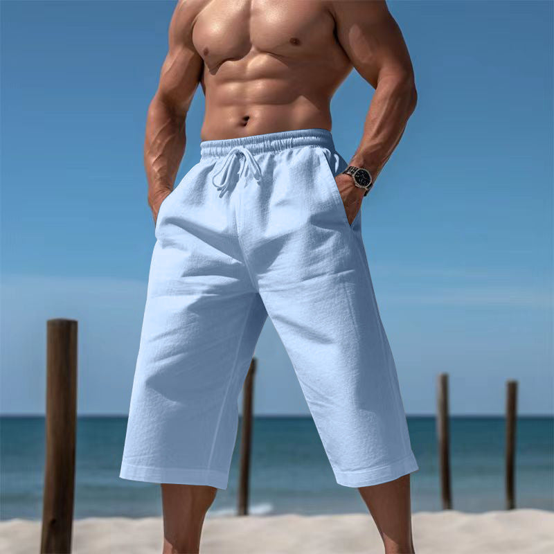 Shorts de plage décontractés pour hommes avec taille élastique et poches latérales pratiques Chic und Stil