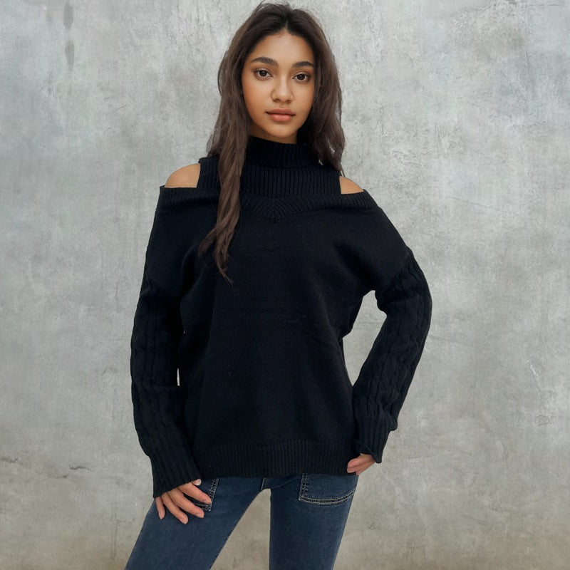 Pull femmes à manches dénudées et motif en torsades Chic und Stil