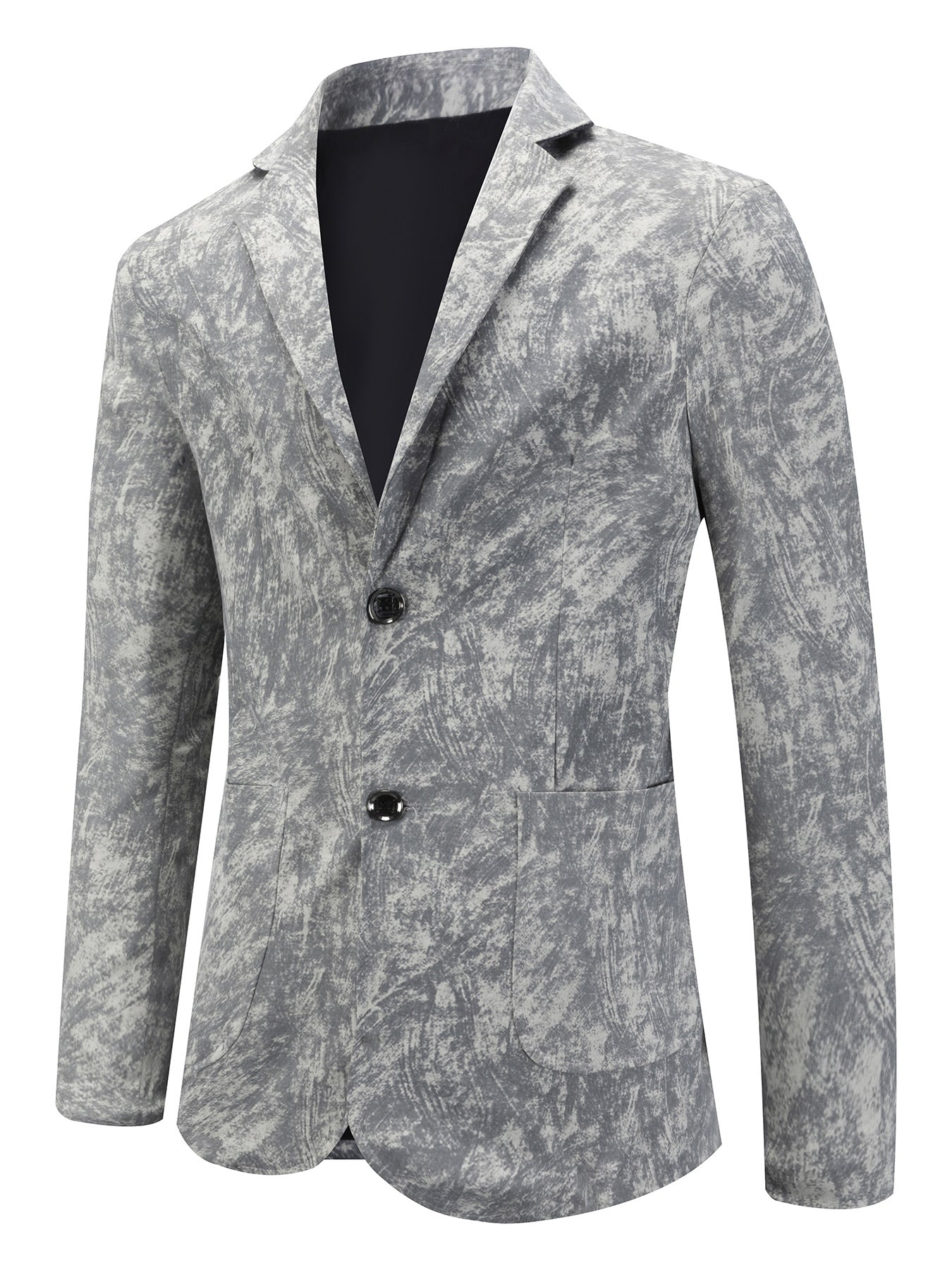 Blazer décontracté pour hommes structuré avec un design moderne et deux poches Chic und Stil
