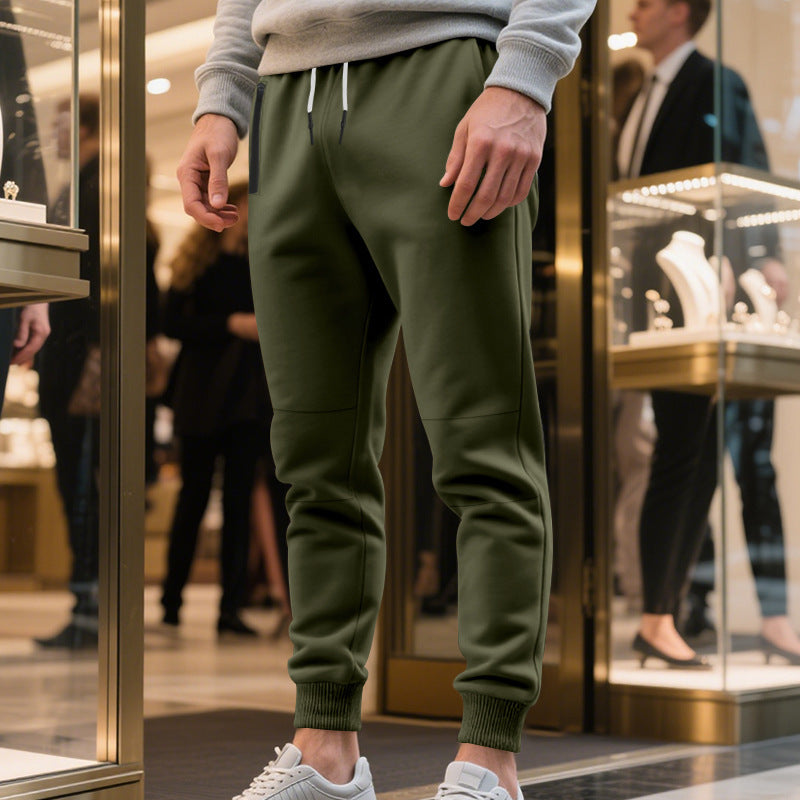 Pantalon de jogging de loisirs pour hommes avec taille élastique et matériau régulateur d'humidité Chic und Stil