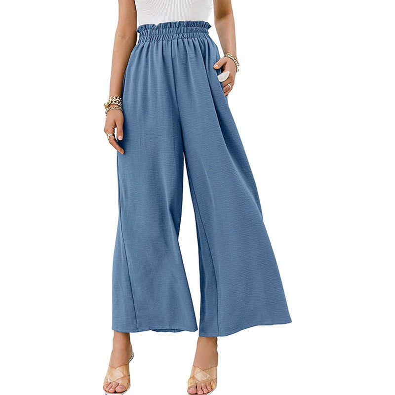 Pantalons à jambes larges avec taille élastique pour femmes Chic und Stil