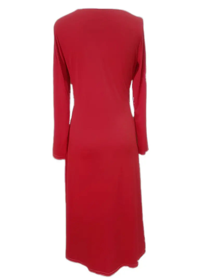 Dames Élégant Midi Robe avec ourlet asymétrique et détails de boutons stylés Chic und Stil