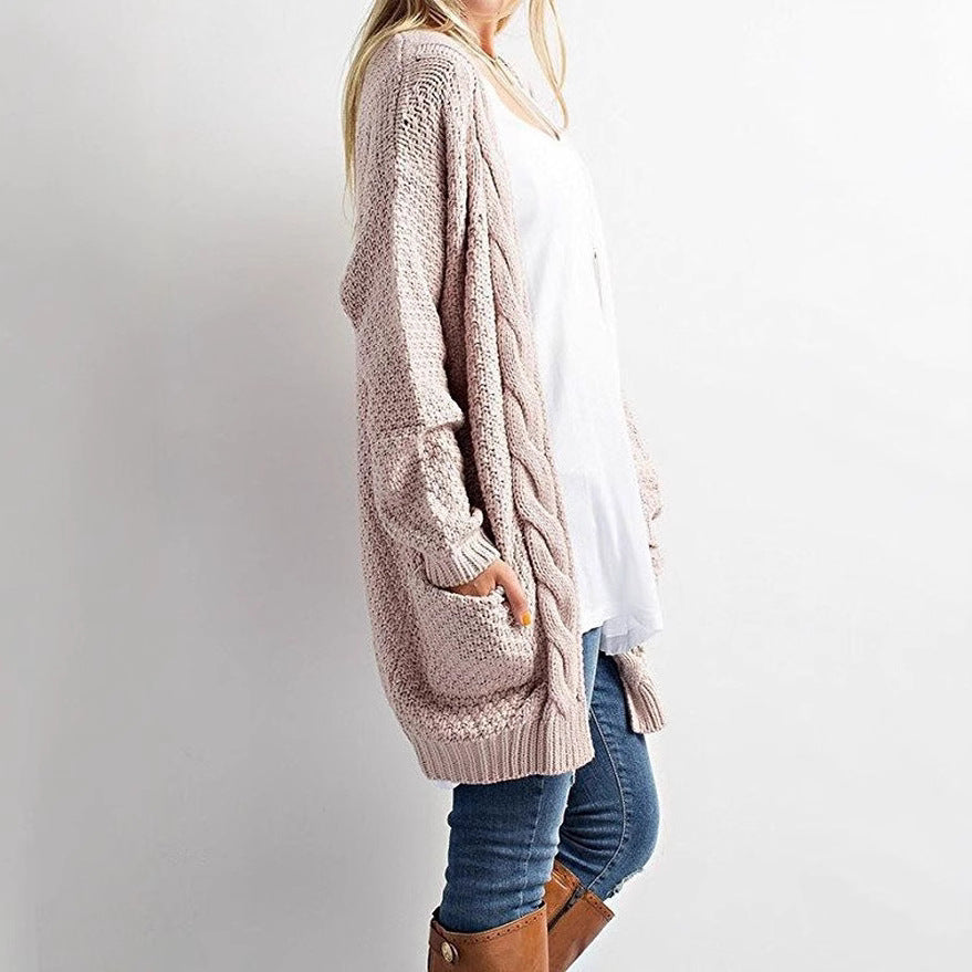 Cardigan en tricot confortable pour dames avec devant ouvert et poches Chic und Stil