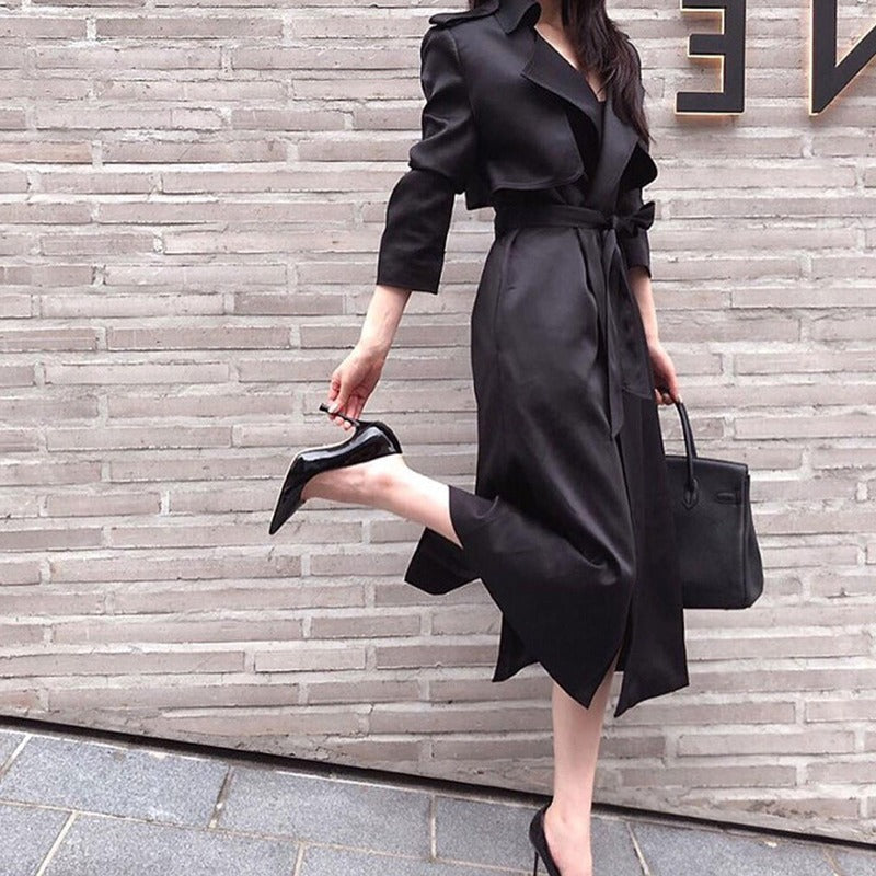Manteau élégant pour femme avec ceinture Chic und Stil