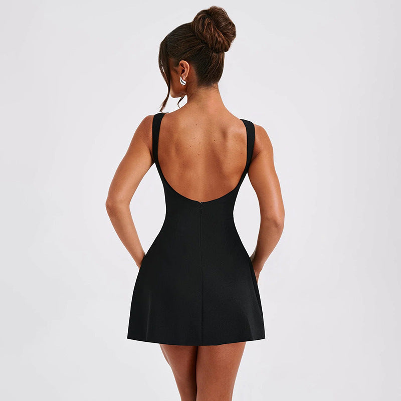 Robe Mini A-ligne Sculptée Chic und Stil Femme