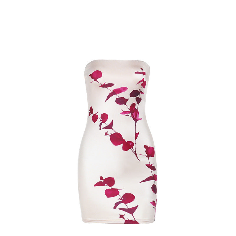 Robe mini ajustée à fleurs pour femmes Chic und Stil