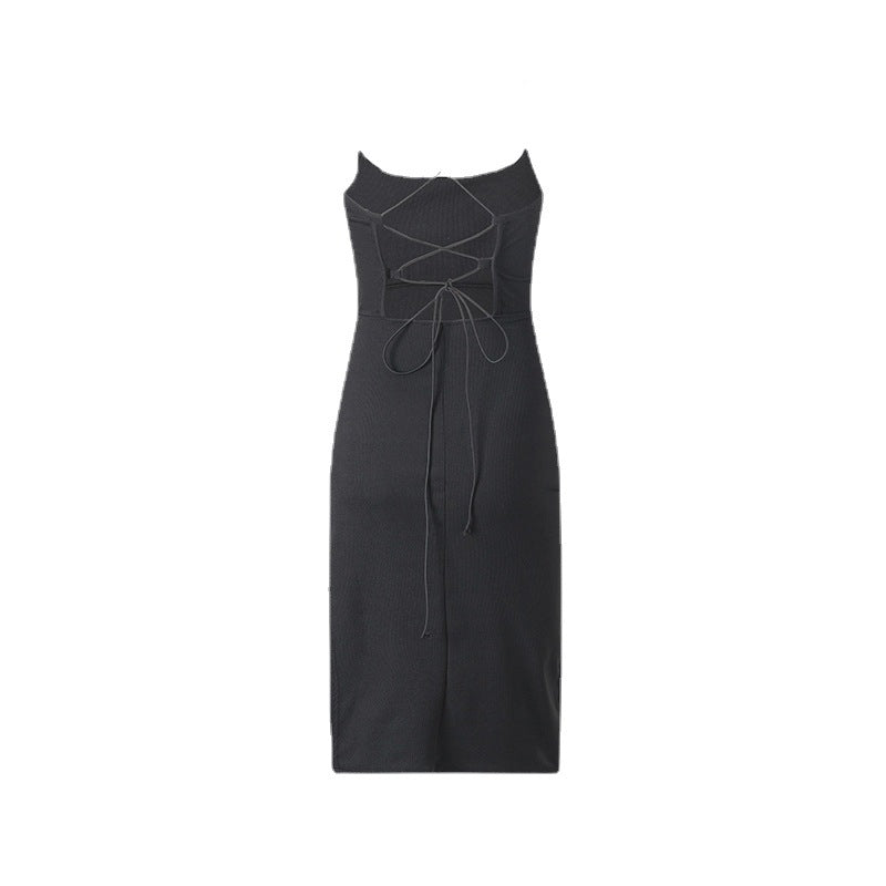 Robe midi ajustable pour femmes avec détail au dos Chic und Stil