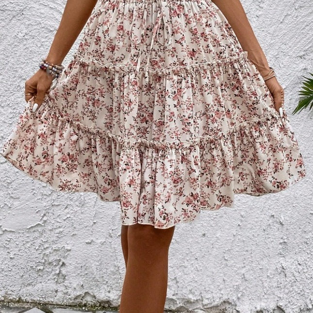 Jupe portefeuille aérien pour dames avec détails volants Chic und Stil